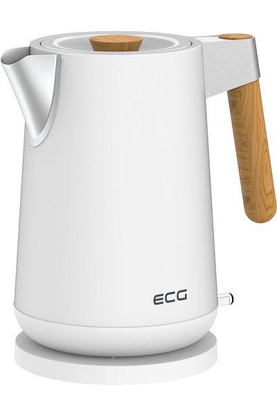 ECG Electric kettle ECG RK 1768 Strix Timber White, 1.7 liters, 2200 W, double walls