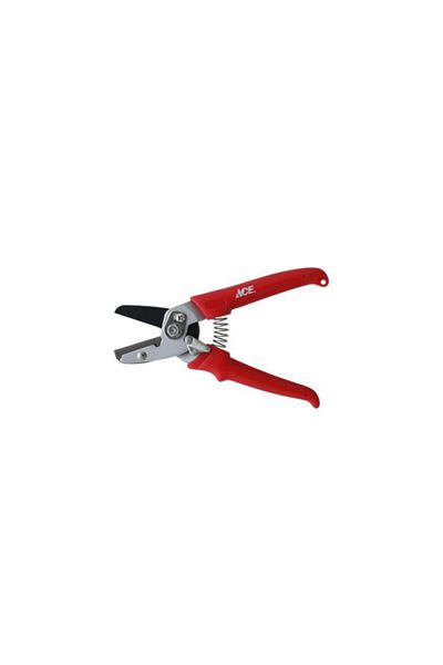 Generic ACE Lightweight Anvil Pruner with Non-Slip Ergonomic Handle Red and Silver 1/2inch