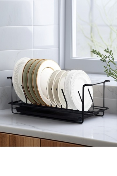 COOYA Expandable Dish Drying Rack Over ,The Sink Adjustable,12 slots，Measures 40 x 16 x 15 CM