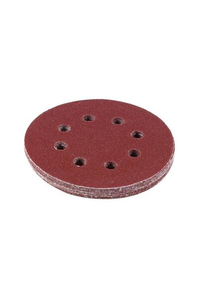 Generic Tactix 10-Piece 8-Hole Durable Round Cut Sanding Disc Burgundy 125mm 446709