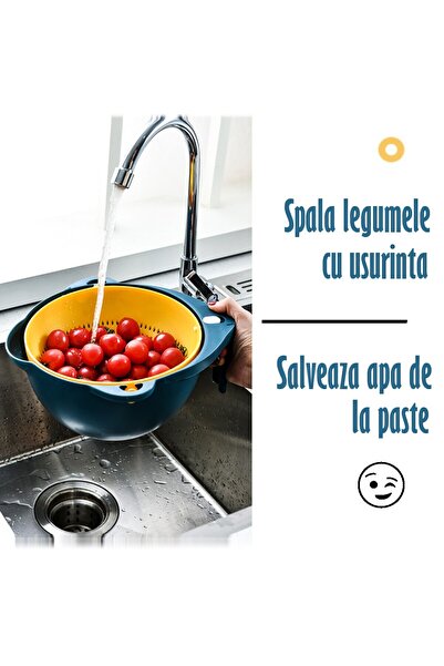 REVOSE Bol Multifunctional 9 in 1 cu 6 Atasamente razatoare, Aparat de decojit inclus