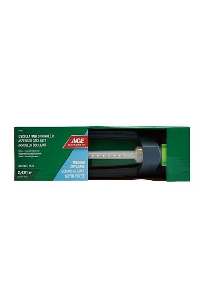 Generic ACE 16-Hole Adjustable Dual Turbo Medium Coverage Oscillating Sprinkler Multicolor 7999903