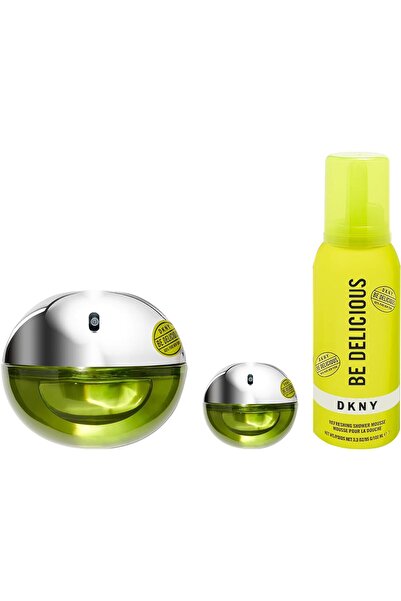 Dkny مجموعة بي ديليشس (أو دو بارفان 100 مل + 7 مل + موس استحمام 100 مل)