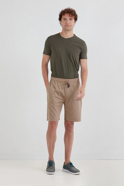 Fulla Moda Σορτς με ανάγλυφο κείμενο με κορδόνια
