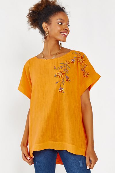 Hopoi Women's Embroidered Tunic