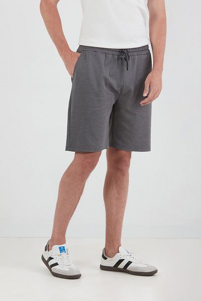 Fulla Moda Lettering Embossed Waist Lace up Shorts