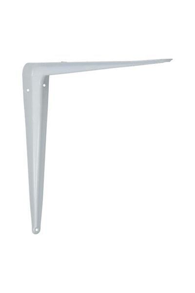 Generic ACE 18-Gauge Wall Mount Decorative Steel Shelf Bracket White 10 x 12inch 5294210