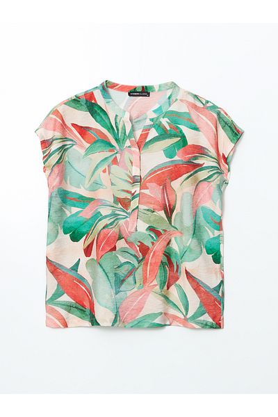 LC Waikiki Women's Flowering Collar Blouse