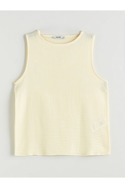 LC Waikiki Crew Neck Muslin Blouse