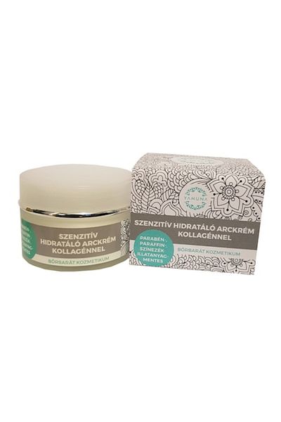 Yamuna Cremă hidratantă pentru față cu colagen și acid hialuronic, Yamuna, 50 ml