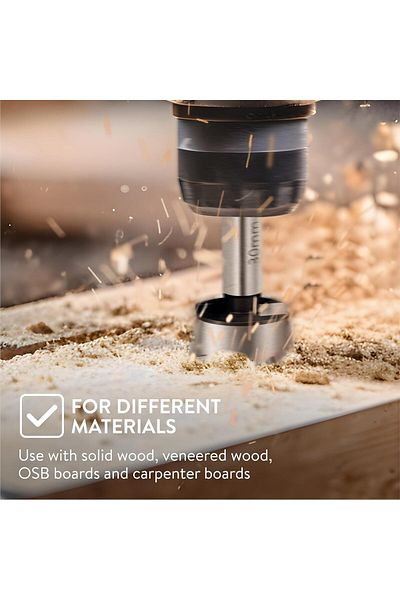 Hawerk Set of 5 wood router bits, Hawerk, Steel, 15-35 mm, Storage box