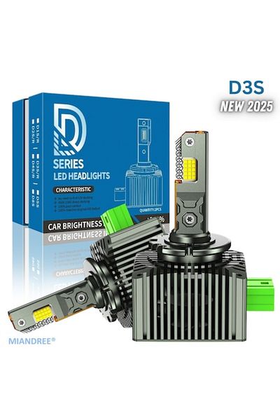 OEM Set 2 becuri LED pentru faruri MIANDREE® – Kit de conversie, D3S LED, Plug & Play, 12.000 lm, 110