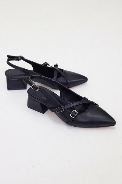 OBAY LİFE Black Women's Strappy Belted Stiletto Nbr3042