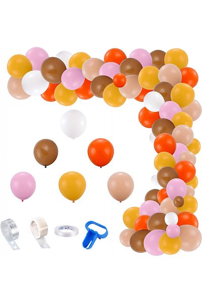 Garland Colmanda 100 Balloon Garland Set, Multicolor, Latex/Plastic, 30 cm / 12.7 cm