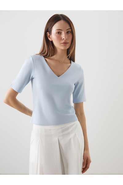 LC Waikiki V Neck Bodycon Blouse