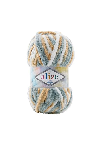 Alize 3 spools of Eliza Softy Mega yarn, color number 6395
