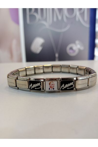 MODA Men's Steel Bracelet – Atatürk Signature Stainless Unisex Bracelet |   Bujimori.