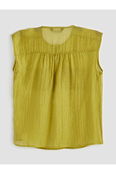 LC Waikiki Crew Neck Gathered Blouse