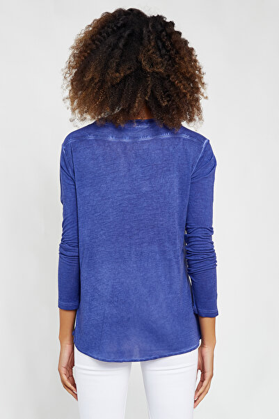 Hopoi Γυναικεία μπλούζα με μονή τσέπη που πλένεται