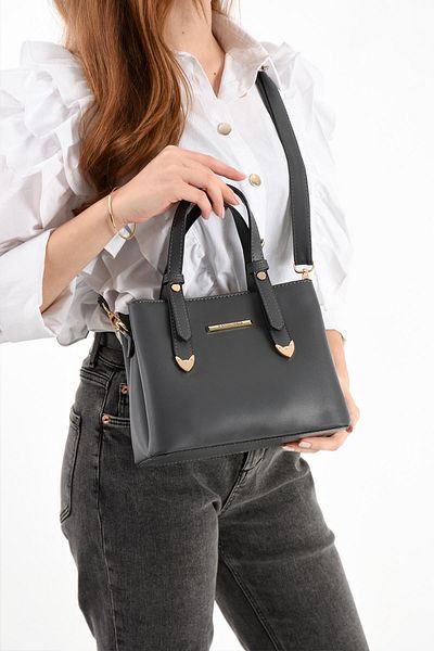 H&D COLLECTİON Very Useful Double Strap Detailed Lined 4 Compartment Hand and Shoulder Bag 1425