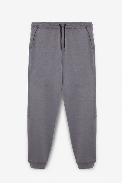 GRIMELANGE Borland Men's Relaxed Fit Gray Sweatpants with Elastic Waistband and Side Pockets