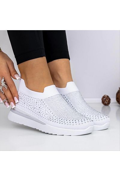 Kalapod Women's white textile sports shoes Vorana