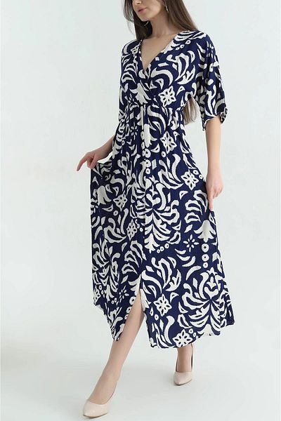 Luq Women's Double Breasted Slit Dress