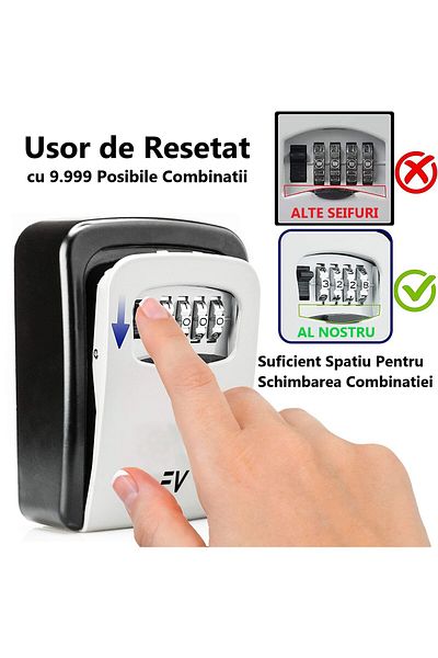 REVOSE Metal Box ™ Indoor-Outdoor For Keys With Mechanical Combination, 130x100x50 Mm