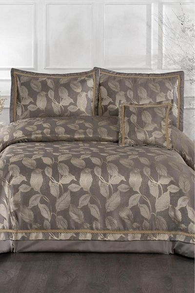 Çeyiz Diyarı Toledo Fiber Filled Double 250X255 cm Bedspread Mink