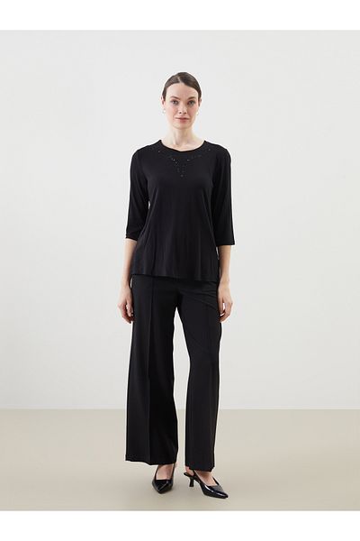 LC Waikiki Crew Neck Stoned Women's Blouse