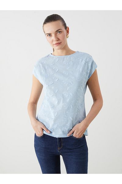 LC Waikiki Crew Neck Floral Women's Blouse