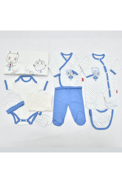 Modonoff Set of 10 with Robot Embroidered