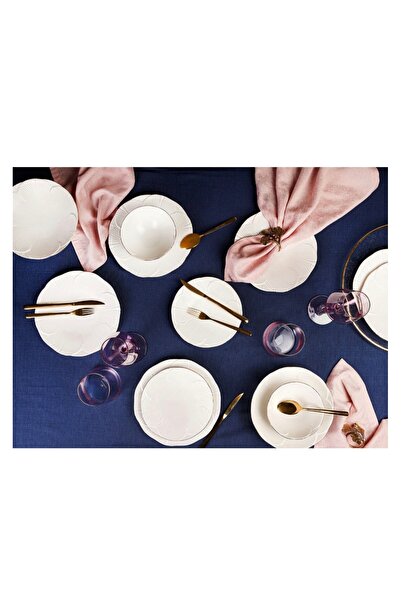 Porland Varia Gold Gilded Cake Plate 6 Pieces 21 cm