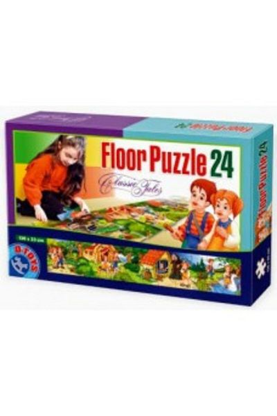 D-Toys Floor Puzzle (Puzzle de Podea - 130x23 cm) 24 Pieces - Hansel si Gretel