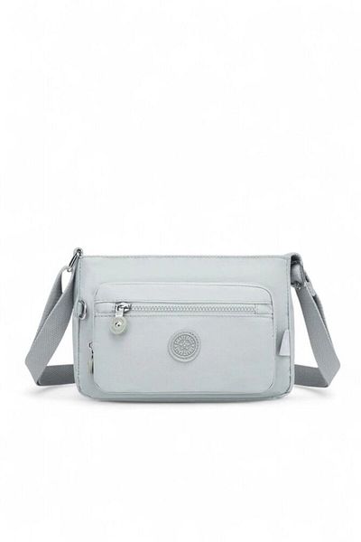 SMART BAGS Geantă de damă Crinkle gri deschis SMB 3270