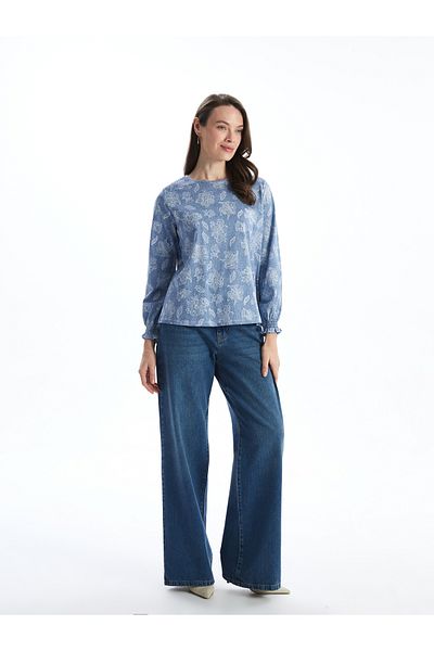 LC Waikiki Crew Neck Floral Women's Blouse
