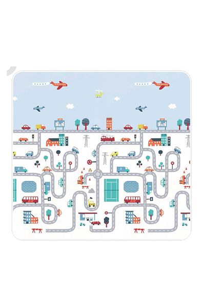 OEM Foldable Play Mat with XPE Foam, Reversible, London Model
