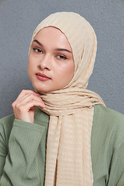 Gigiscarfs Gradient Striped Arya Chiffon Shawl - Chickpea -
