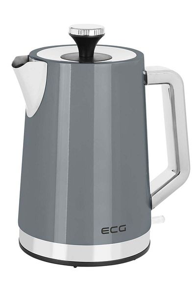 ECG Electric kettle ECG RK 1766 Vintage Dark, 2200 W, 1.7 liters, stainless steel, gray