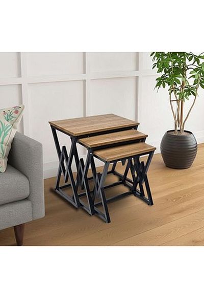 DEC13 A distinctive set of serving tables for your home decor