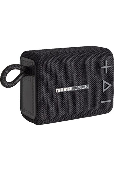 Momo Design Momo Design Pocket portable speaker, 5W, Bluetooth, Clear Sound, USB-C, MicroSD card slot, 20h, Black