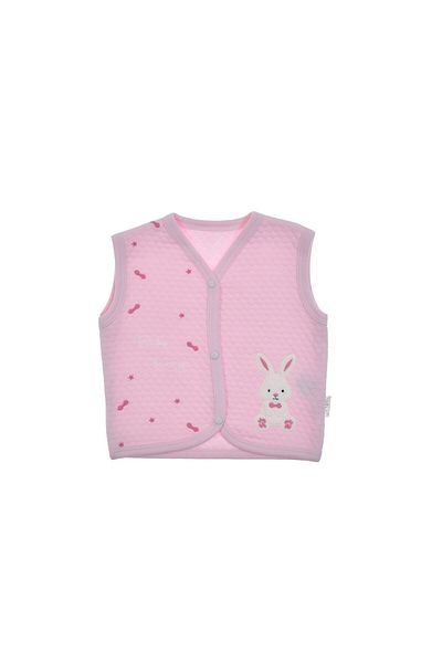 VOY KİDS New Born Baby 0-3-6-9-12 Months Rabbit Detailed Vest