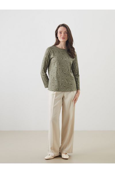 LC Waikiki Crew Neck Floral Women's Blouse