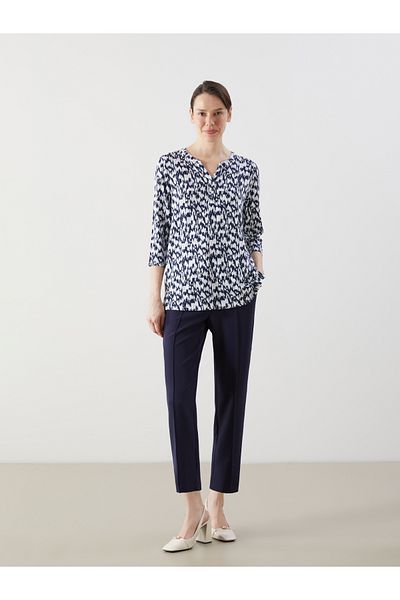 LC Waikiki Wacky Collar Patterned Women's Blouse