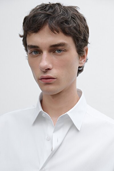 Massimo Dutti Esnek slim fit gömlek