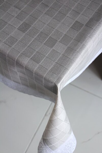 DDHOME 120X150 Floor Non-Slip Erasable Oilcloth Table Cloth Graysquare