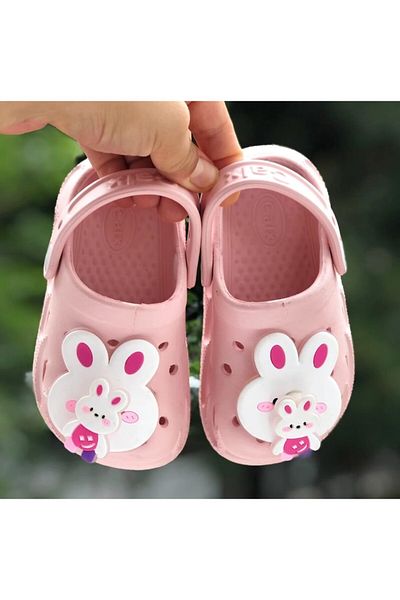 Pandalina Girls' Sandals Non-Slip Tabansummer Shoes (the Ornament on the Front Is Walking Movable)