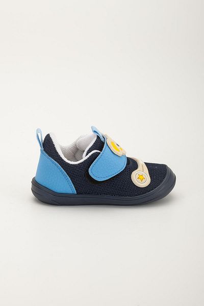 Dilimler Ayakkabı Şirinbebe Orthopedic Baby Boy First Step Shoes Blue Velcro Anorak