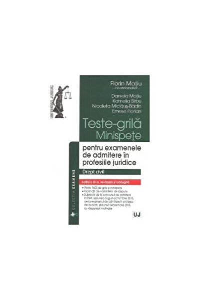 Editura Universul Juridic Teste-grila, Minispete pentru examenele de admiter