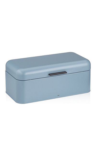 KELA Keck Lang Bread basket Frisca metal, light blue 42.5x22.5x17.5 cm
